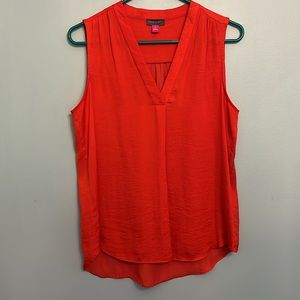 Sleeveless V-neck blouse